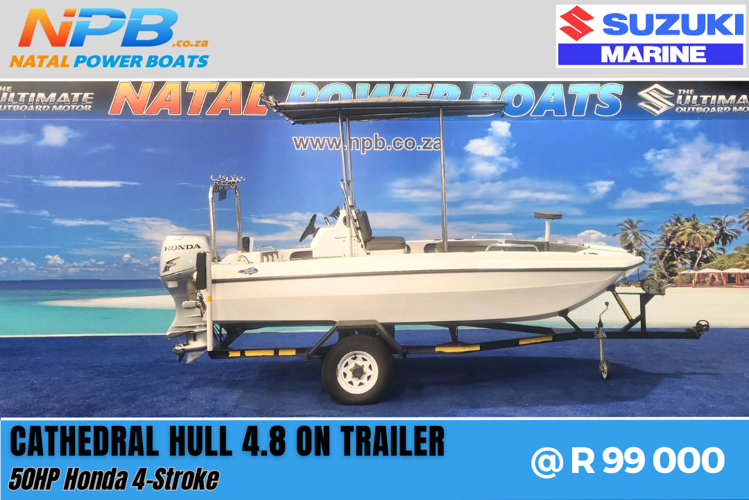 Cathedral 4.8 - 50HP Honda 4-Stroke on Trailer  for sale