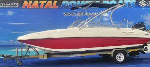 Sunsport 2050 - 225HP Mercury Optimax 2-Stroke V6 (2011, 137Hrs) on Galvanized Trialer  for sale