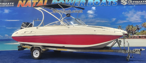 Sunsport 2050 - 225HP Mercury Optimax 2-Stroke V6 (2011, 137Hrs) on Galvanized Trialer  for sale