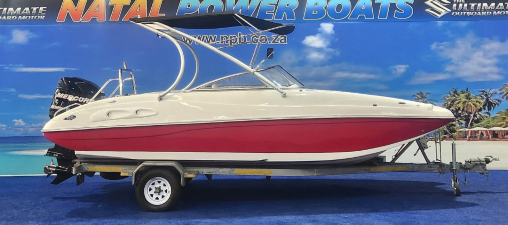 Sunsport 2050 - 225HP Mercury Optimax 2-Stroke V6 (2011, 137Hrs) on Galvanized Trialer  for sale