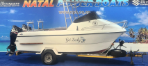 Cobra Cat 585 - 2 x 140HP Suzuki 4-Strokes (2012, 960/970Hrs) on Galvanized Breakneck Trailer Natal Power Boats