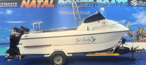 Cobra Cat 585 - 2 x 140HP Suzuki 4-Strokes (2012, 960/970Hrs) on Galvanized Breakneck Trailer Natal Power Boats
