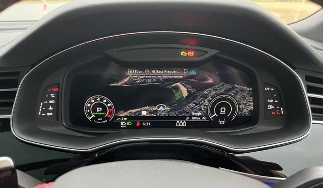 You can select your view of choice in the digital instrument cluster.