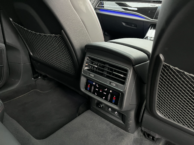 The back seat is almost completely independent from the rest of the car.