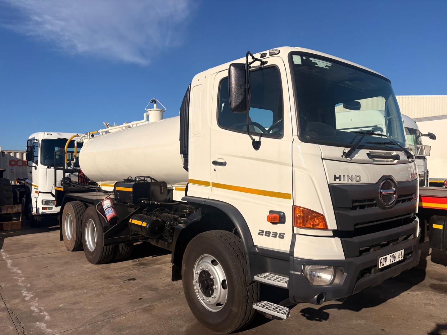 2019 Hino 28-360 12000L vacuum tanker with a New Jurop 45 vacuum pump for sale