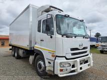 Nissan UD QUON CW26-490, 6X4, MANUAL, FITTED WITH 7.400 METRE LONG REFRIGERATED BODY PAIRED WITH THERMOKING UNIT, +/-426 000KM'S Jackson Motors JHB