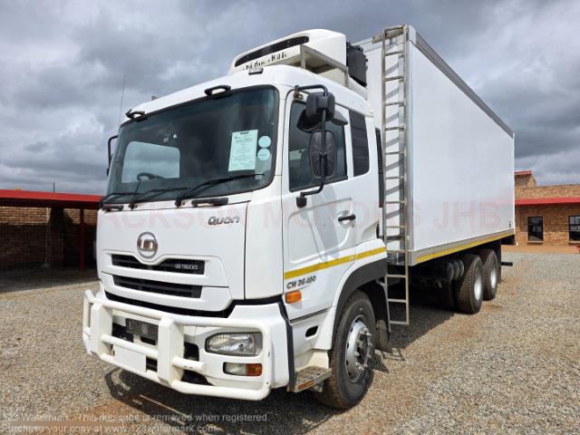 Nissan UD QUON CW26-490, 6X4, MANUAL, FITTED WITH 7.400 METRE LONG REFRIGERATED BODY PAIRED WITH THERMOKING UNIT, +/-426 000KM'S Jackson Motors JHB