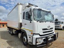 Nissan UD QUON CW26-490, 6X4, MANUAL, FITTED WITH 7.400 METRE LONG REFRIGERATED BODY PAIRED WITH CARRIER UNIT, +/-693 000KM'S Jackson Motors JHB