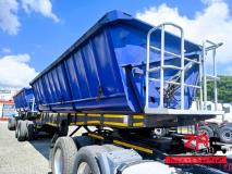 TOP TRAILER 40 CUBE SIDE TIPPER Trailer Za Trucks and Trailers