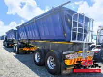 TOP TRAILER 40 CUBE SIDE TIPPER Trailer Za Trucks and Trailers