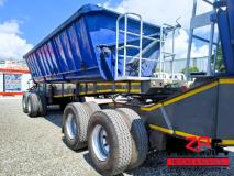 TOP TRAILER 40 CUBE SIDE TIPPER Trailer Za Trucks and Trailers