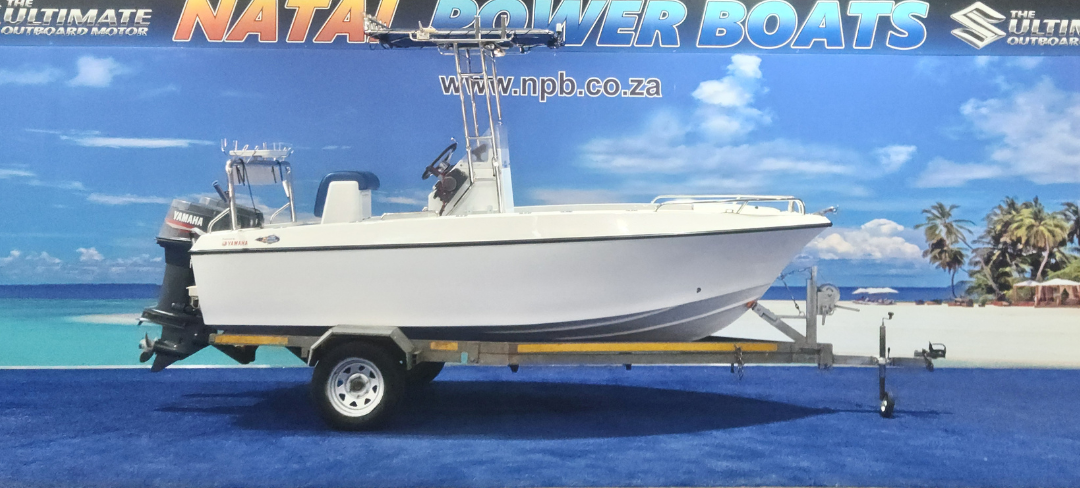 Acecraft 17FT - 2 x 50HP Yamaha 2-Strokes on Galvanized Breakneck Trailer Natal Power Boats