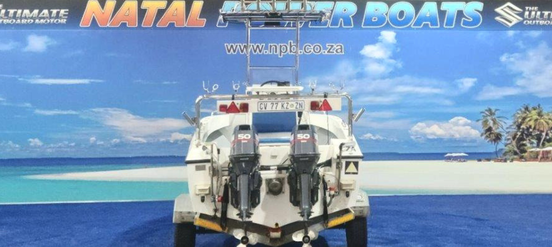 Acecraft 17FT - 2 x 50HP Yamaha 2-Strokes on Galvanized Breakneck Trailer Natal Power Boats
