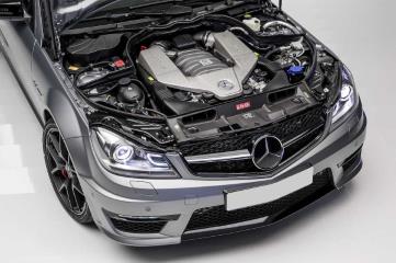 How to replace the car battery on a Mercedes-AMG C-Class cabriolet.