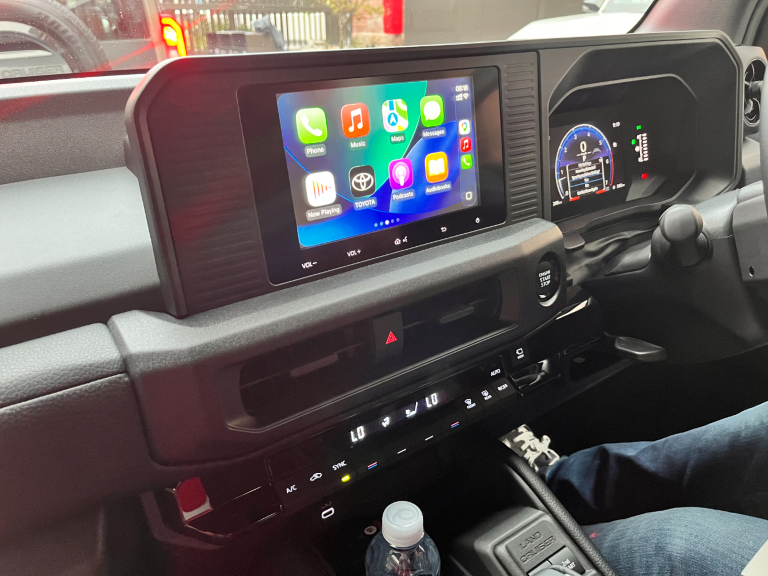 The bigger screen will likely be available later on in VX models (only this variant was available on launch).