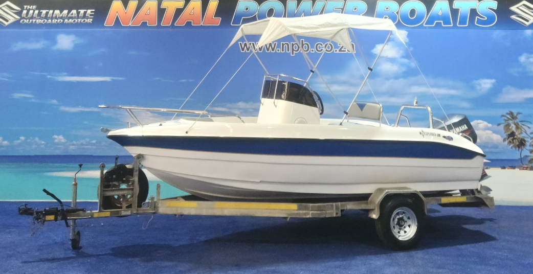 Explorer 510 Centre Console - 130HP Yamaha 2-Stroke (2007, 47 Hrs) on Galvanized Breakneck Trailer Natal Power Boats
