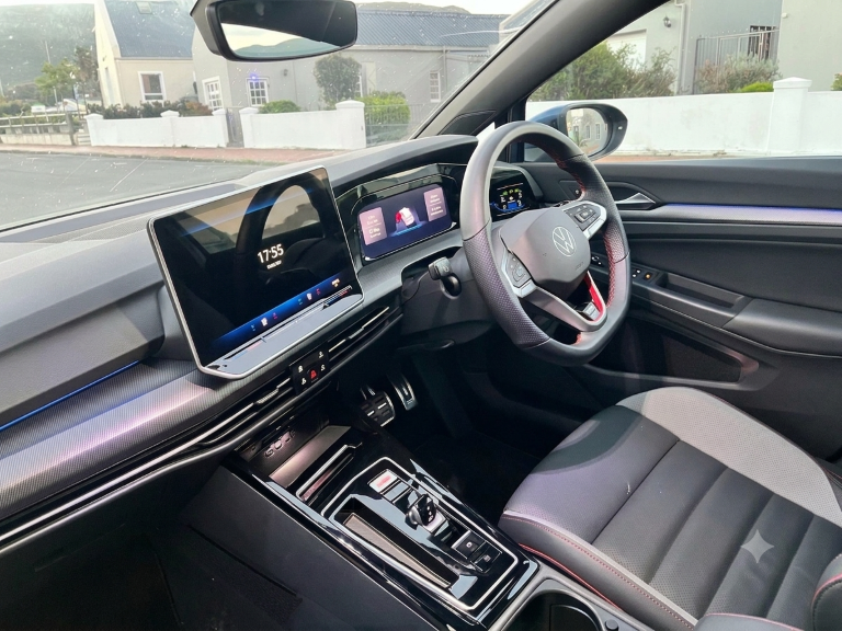 Interior of the Golf GTI.