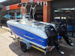 2013 Angler boats Benguela 530 powered by 2 x Mercury 115HP 4-stroke outboard engines for sale