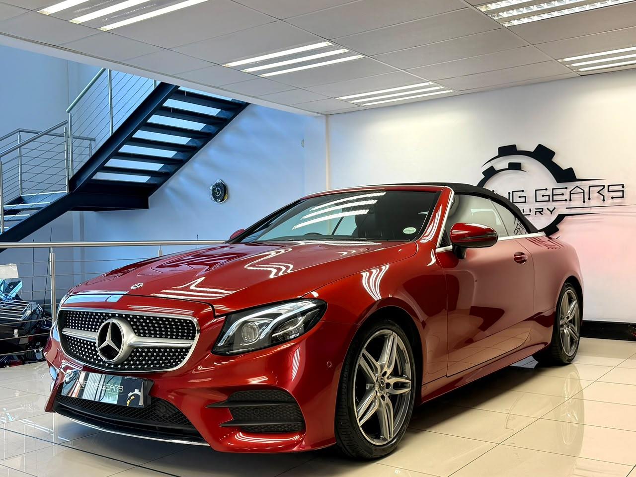 Mercedes-Benz E-Class E 220d Cabriolet AMG Line Shifting Gears Luxury
