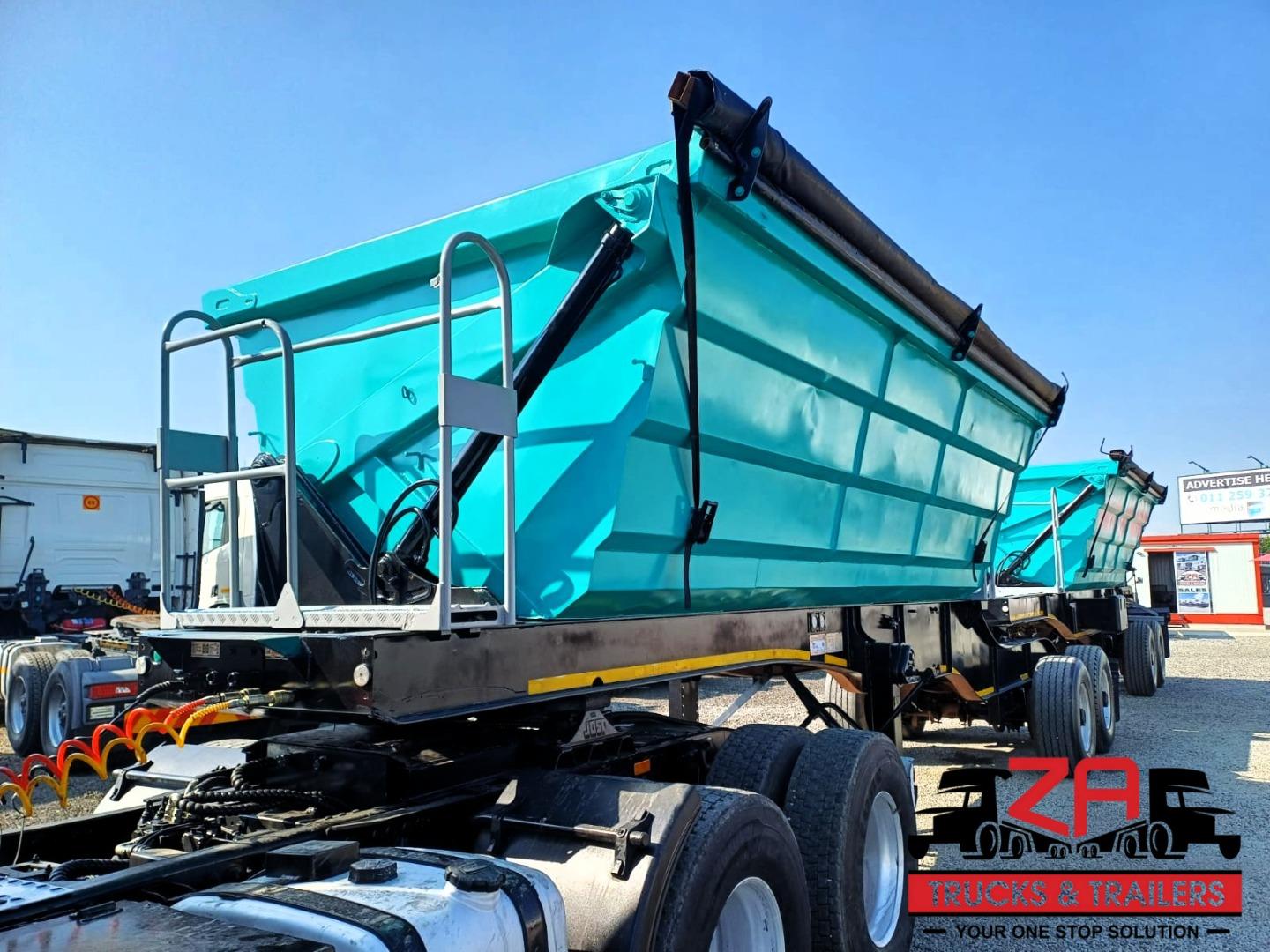 Sa Truck Bodies 25 CUBE SIDE TIPPER TRAILER Za Trucks and Trailers