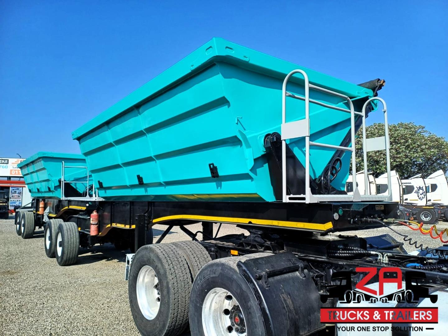 Sa Truck Bodies 25 CUBE SIDE TIPPER TRAILER Za Trucks and Trailers