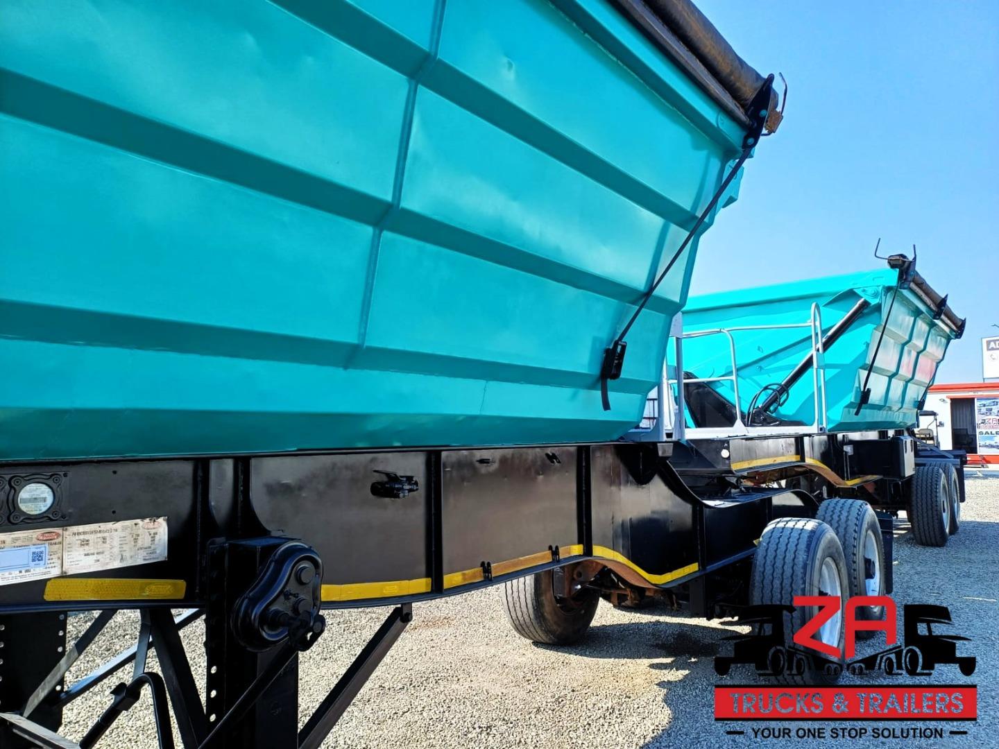 Sa Truck Bodies 25 CUBE SIDE TIPPER TRAILER Za Trucks and Trailers