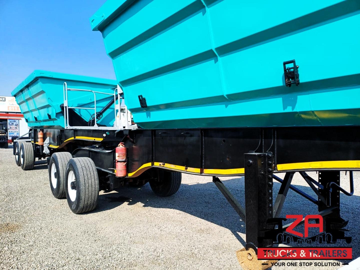 Sa Truck Bodies 25 CUBE SIDE TIPPER TRAILER Za Trucks and Trailers
