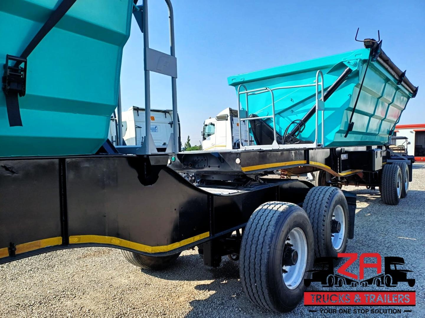 Sa Truck Bodies 25 CUBE SIDE TIPPER TRAILER Za Trucks and Trailers