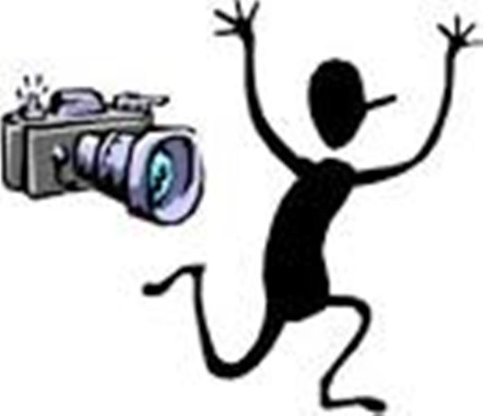 camera shy clipart